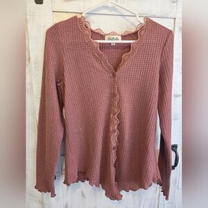 Listicle L/S Mauve Shirt